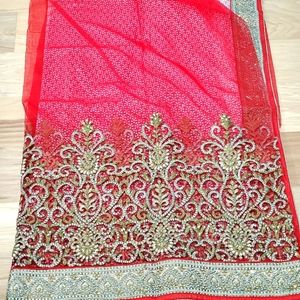 Indian traditional designer saree with designer blouse